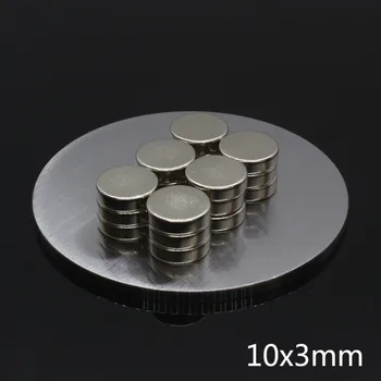 20Pcs 10 x 3 mm, N35, Retųjų Žemių Neodimio Magnetas Maži, Apvalūs Nuolatinis NdFeB Disko Super Galingas, Stiprus Magnetinis Magnetai