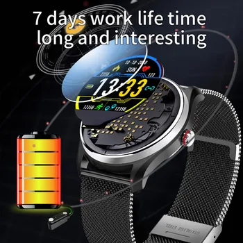 Smart Watch Vyrų EKG+PPG REKUPERATORIŲ, Širdies ritmą, Kraujo Spaudimą, Stebėti Gerti Priminti Sporto Fitness tracker IP68 Vandeniui Smart Grupė