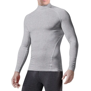 KalvonFu Naujo Dizaino vyriški Žiemos Slim Fit Undershirt Vyrų Ilgas Rankovėmis Golfo Šilumos Marškinėliai