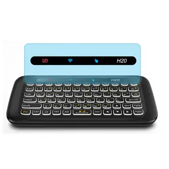 H20 Universalus Mini Apšvietimas Touchpad Klaviatūra, Belaidžio Oro Pelės Valdikliu