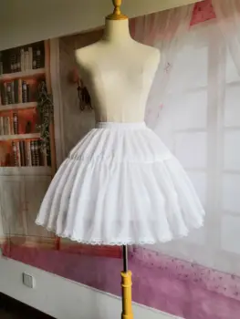 Costumebuy Reguliuojamas Suknelė Underskirt Trumpą Suknelę Cosplay Mergina Šifono Lolita Mergina Baleto Rockabilly Krinolīns