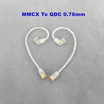 MMCX Moteris 2Pin 0.78 mm IM04 IE80 A2DC QDC MMCX Vyrų Ausinės Ausinių Laido Adapteris, Kabelis, Ausines Reikmenys Shure IE80