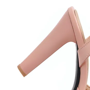 MORAZORA 2020 naują atvykimo moterų sandalai mados saldus vasaros bateliai rožinės šalis, vestuvių bateliai didelis dydis 34-47 hihg kulniukai lady batus