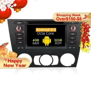 Android 8.0 Automobilinis CD/DVD multimedijos Grotuvo BMW 1 Serijos, E81 E82 E87 E88 116i 118i 2004 - 2012 Automobilio Radijas stereo GPS Navigacijos