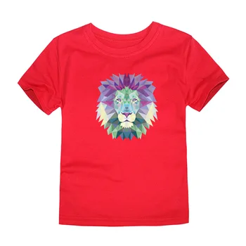 3D Liūtas T Marškinėliai Vaikams Medvilnės Tees Kūdikį Nešioja Vaikus Liūtas Gyvūnų marškinėliai Mergaitėms Tees Berniukai Viršūnes 1-14Years