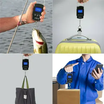 Nešiojamas LCD Elektroninių Skaitmeninių Masto Kelionės Žuvų Kablys Su 1 Metrą Juostos Priemonė Bagažo Buitinių Elektroninių Žvejybos Įrankiai 2020 m.