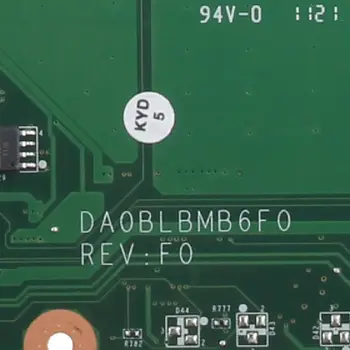 DA0BLBMB6F0 Sąsiuvinis Mainboard TOSHIBA Satellite L750 L755 HM65 Nešiojamas Plokštė A000081420 A000080670 A000080800 DDR3