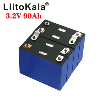 4pcs LiitoKala 3.2 V 90Ah LiFePO4 baterija, gali sudaryti 12V baterija Ličio-geležies phospha 90000mAh Gali padaryti Valtis automobilio akumuliatoriaus baterijų