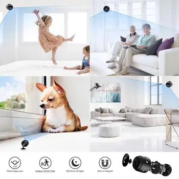 Mini Full-HD 1080P Mažas Wifi Kamera, Wifi IP Mini Kamera, infraraudonųjų SPINDULIŲ Naktinio Matymo Mikro Kamera Judesio Aptikimo Kameros Palaikymo TF Kortelė