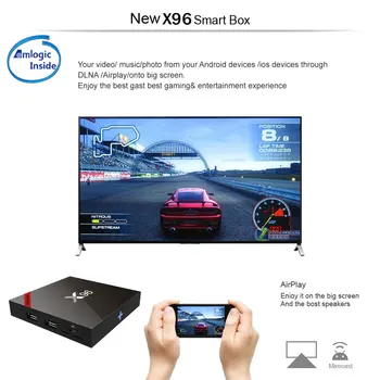 X96 W mini Android 7.1 Smart TV BOX 2GB/16GB TVBOX X 96 mini Amlogic S905W H. 265 4K 2.4 GHz WiFi Media Player 