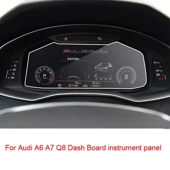 9H grūdintas stiklas LCD galiniu langu Ekrano Lipdukas Audi A6 A7 Q8 LCD skydelio ekrane. 2019 m. 2020 m.