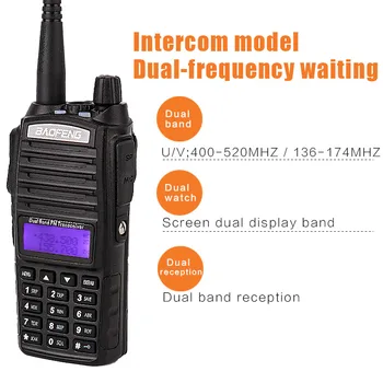 2020 baofeng uv-82 profesinės ilgo nuotolio walkie-talkie automobilių vhf uhf radijo cb stotis tr ausines baofeng uv 82 8w delninių kumpis Radijo siųstuvas du būdu radijo comunicador mėgėjų dviejų dažnių mobilųjį 10km vaikščioti, kalbėti