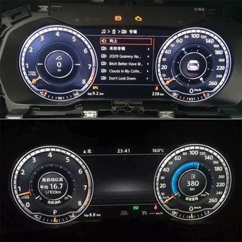 Automobilių Prietaisų skydelis Spidometras Gabaritų Prietaisų Skydelio LCD Monitorius Km Volkswagen VW Golf 7 R Golf7 MK7 GTi nuo 2012 m. iki 2020 m.