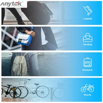 Pirštų atspaudų Spynos Smart Bluetooth + Bagažo Atvejais Spintelę Krepšiai Užraktas Anytek L1+ Kelionės Lauko Apdaila