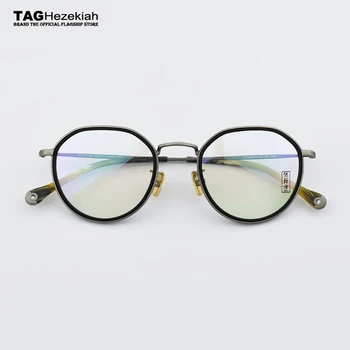 2018 ŽYMEKLĮ prekės ženklų akinių rėmelių vyrų Retro limited edition kompiuterio Anti-radiacijos trumparegystė, akių akinių rėmeliai oculos de grau Derliaus