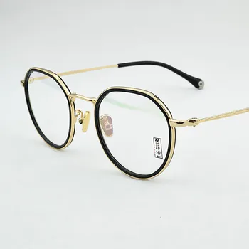 2018 ŽYMEKLĮ prekės ženklų akinių rėmelių vyrų Retro limited edition kompiuterio Anti-radiacijos trumparegystė, akių akinių rėmeliai oculos de grau Derliaus
