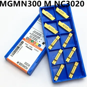 Karbidas MGMN300 M NC3020 3mm juostinėmis karbido įterpti aukštos kokybės tekinimo įrankis, tekinimo ir drožimo mgmn300-M