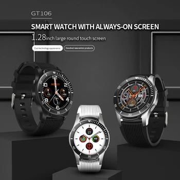 Zsx Gt106 Karšto Čempionas Smartwatch Su Apvalios Smart Žiūrėti Sporto Širdies Ritmas, Mechaninė Formos Dugną Veikiant Budėjimo Režimu, Surinkite Smart Žiūrėti