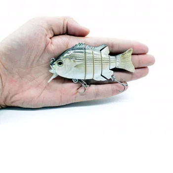 4inch/10.2 cm Žvejybos Masalas Swimbait Crankbait Ledo Žvejybos Masalas Sunku Jaukų Pesca Įrankiai Tikroviška Bluegill Sunfish Musė