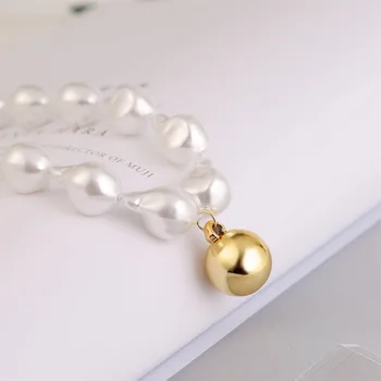 Europos ir Amerikos populiarus juvelyrikos su lydinys bohemijos paprasta perlų karoliai, auskarai nustatyti, mada moterims, dovanos