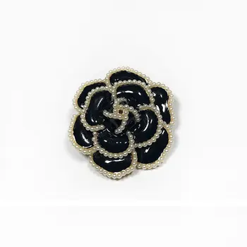 Naujas Prabangių Prekės Ženklų Dizaino Stiliaus Gėlių Pearl, Segtukai, Sagės Gėlių Broche Broach Jewlery Moterims