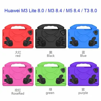 Atveju, Huawei M5 Lite 8.0/M3 Lite 8.0/M3 8.4/M5 8.4/M6 8.4/T3 8.0/T8 8.0 Funda viso kūno atsparus smūgiams Vaikai Tablečių Padengti Coque