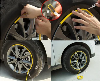 Automobilių reikmenys padangų apsauginis žiedas, bamperis ratų apdailos įklija, 