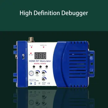HDM68 Moduliatorius Skaitmeninis HDMI RF Moduliatorius AV RF Konverteris VHF UHF PAL/NTSC Standarto Nešiojamų Moduliatorius AS Mėlyna