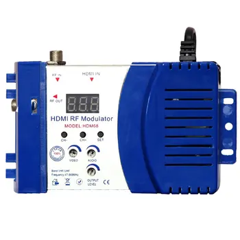 HDM68 Moduliatorius Skaitmeninis HDMI RF Moduliatorius AV RF Konverteris VHF UHF PAL/NTSC Standarto Nešiojamų Moduliatorius AS Mėlyna