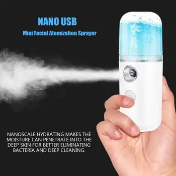 30ML Nešiojamų Veido Garlaivis Veido Purkštuvas USB Inhaliatoriaus Nano Veido Garlaivis Drėkintuvas Drėkinantis Moterų Grožio Odos Priežiūros Priemonės