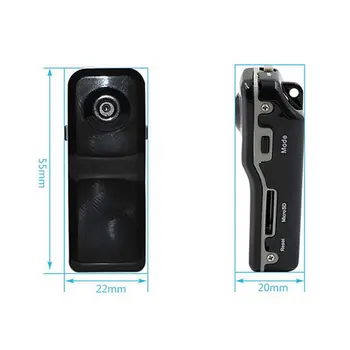 MD80 Mini Kamera Paramą Ju-vaizdo Kameros Mini DV Kamera Įrašo Paramos 8G TF Kortelę 720*480 Vedio Ilgalaikį Įrašymo Cam