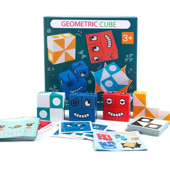 2020 M. Naujas Medinis Išraiška Įspūdį Magic Cube Blokai Ankstyvasis Ugdymas Ikimokyklinio Mokymo Žvalgybos Rungtynės Dėlionė Žaislai