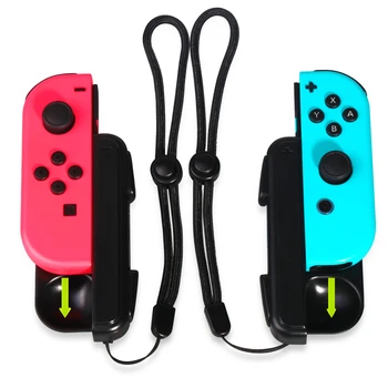 Mini Įkrovimo Dokas Įkroviklis Nintendo Jungiklis JoyCons su Low Battery Priminimas ir LED Įkroviklio Indikatorius - Juoda, 2 Pakuočių