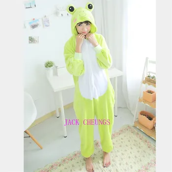Kigurumi suaugusiųjų varlė onesies Pižamos gyvūnų kostiumas Pižama Unisex Animacinį personažą pijamas ,sleepwear ,šalies drabužių