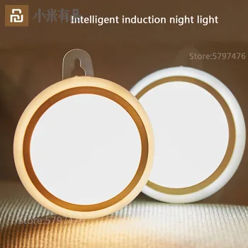 Youpin Belaidžio Smart Kūno Jutiklis Šviesos diodų (LED) Naktį USB Įkrovimo Detektorių Siena Šviesos Auto On/Off Spinta Smart Home