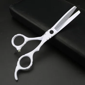 Dviejų spalvų pasirinkimą Juoda Balta, plaukų kirpimo Žirklės Derinys 6.0 Aštrių Kirpimas Įrankį Patogu ir lengva naudoti