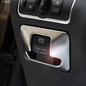 Automobilių stiliaus ABS chromuotas Elektroninis rankinis Stabdis Mygtuką Skydelio Apdaila Padengti tinka Volvo XC60 V60 XC70 S60 S80 Automobilių reikmenys