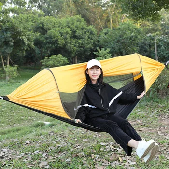 Daugiafunkcinis aukštos kokybės parašiutu medžiagos skėtį nuo saulės vabzdžių nešiojamų hamakas lauko kempingas Miega Sūpynės 290X145cm