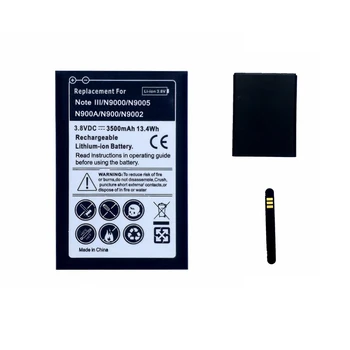 B800BU Replacment Bateria Akumuliatoriai Samsung Galaxy Note 3 N900 N9006 N9005 N9000 N900A N9002 N9008 N9009 nėra NFC Baterija