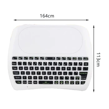 Apšvietimas D8 anglų 2.4 GHz Wireless Mini Klaviatūra Oro Pelės Touchpad Valdiklis 