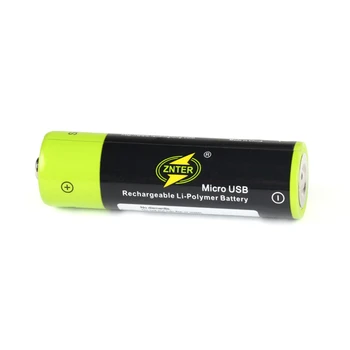 4pcs/daug ZNTER 1,5 V AA Įkraunamas Akumuliatorius 1700mAh USB Įkraunama Ličio Polimero Baterija Greitai Įkrauti per Mikro USB Kabelis
