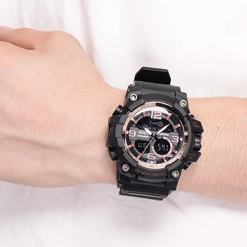 G Style Sporto Laikrodžiai Vyrams Kvarcinis Analoginis Skaitmeninis Žiūrėti Vandeniui Sporto Laikrodžiai Vyrams, LED Elektroniniai Žiūrėti Relogio Masculino