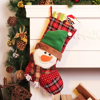 Kalėdų Kojinę Kojines Kalėdų Senelis Sniego Maišai Naujųjų Metų Dovanos Kalėdų Medžio Apdaila, Kalėdų Dovanoms, Dovanų Maišeliai Namų Dekoro