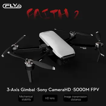 Sulankstomas Cfly C-fly Tikėjimo 2 4k vaizdo Kamera Drone Mini Drone fpv drone 3-ašis Gimbal 35min Skrydžio Laikas, Sulankstomas Quadcopter RC Dron Žaislas