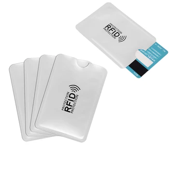 100 Vnt RDA NFC Karte Stabdžių Degauss Hülse Banko Karte Kreditkarte Schützen Anti - scan Karte Hülse Anti-magnetische Aliuminio