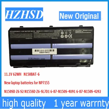 11.1 v 62wh naujas Originalus N150BAT-6 Nešiojamas Baterija Clevo N150BAT-6 N170SD N150SD N151SD N155S 6-87-N150S-4292