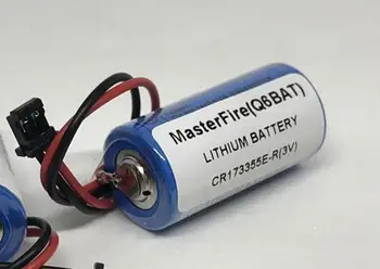 MasterFire Naujas Originalus CR17335SE-R 1800mah Q6BAT 3V PLC Ličio Baterijos CR17335SE CE17335 Li-ion Baterija su kištuku