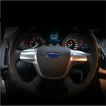 1pc ABS Chrome apdaila, vairas paillette dangtelio lipdukas atveju Ford Focus 3 mk3 2012-m. auto priedai