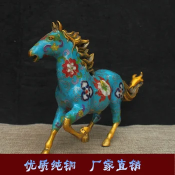 Kinijos Senas, rankų darbo Cloisonne arklių Namų puošybai statulos YRR