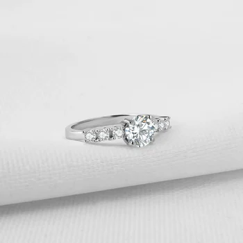 AINOUSHI Karšto parduoti žiedus markės dizaino aukštos kokybės sidabro padengtą ringsEngagement Žiedai Moterims Vestuvinis žiedas